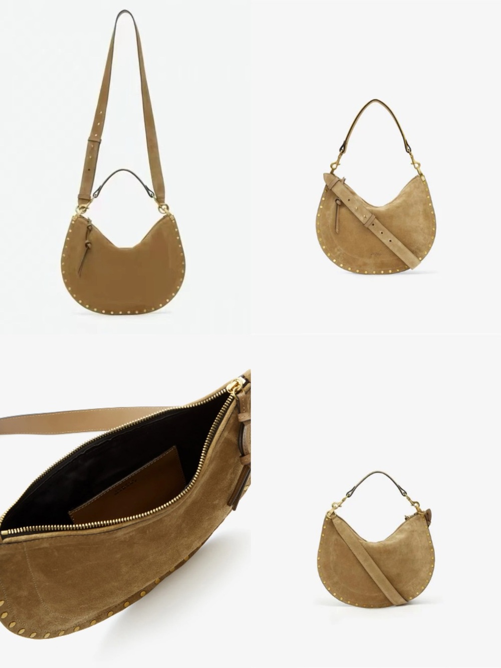 Isabel Marant OSKAN SOFT ZIP BAG
oskan soft zip bag in suede calfskin leather - Picture 2 of 16